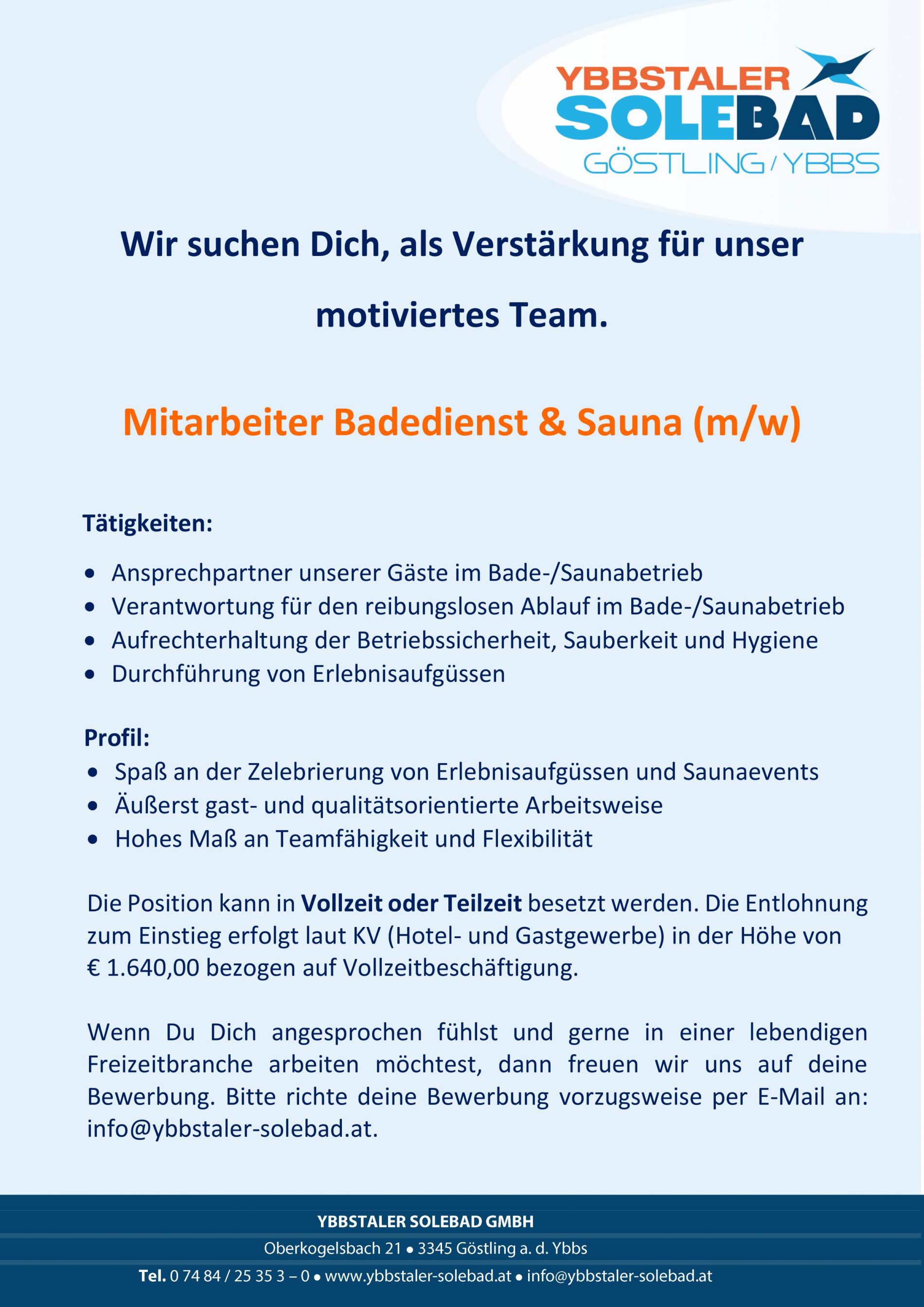 2019 12 03 Stellenausschreibung Badedienst