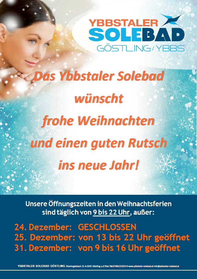 Öffnungszeiten Weihnachten 2023